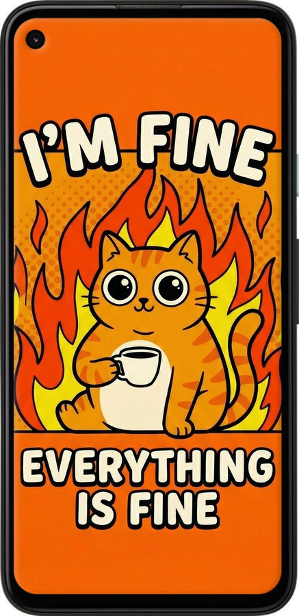 Силиконовый чехол Funny Cat для Google Pixel 4A - 6786u-1935 изображение 