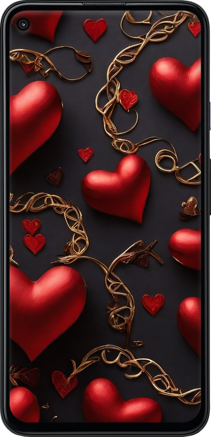 Силиконовый чехол Сердечки для Google Pixel 4A 5G - 5831u-2867 изображение 