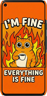 3D пластиковий матовий чехол Funny Cat для Google Pixel 5 - 6786m-2044 изображение 