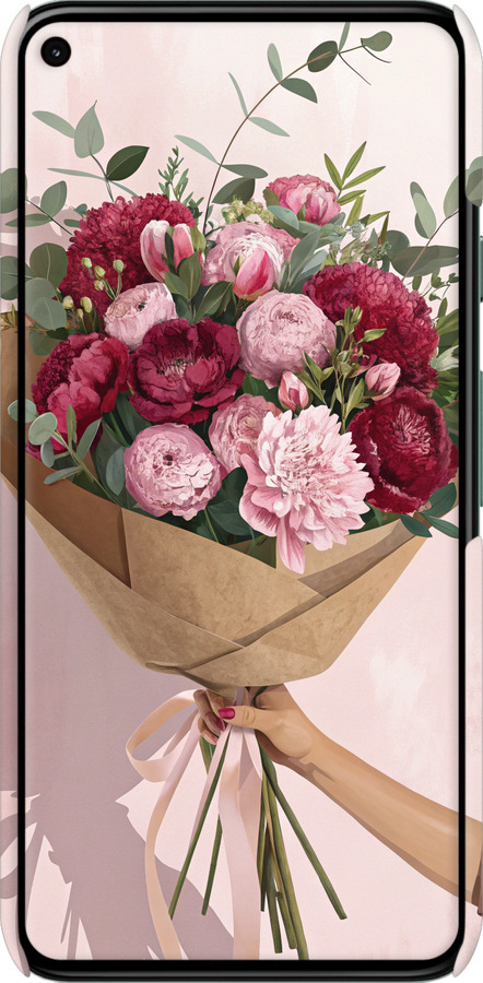 3D пластиковий матовий чехол Півонії 1 для Google Pixel 5 - 6705m-2044 изображение 