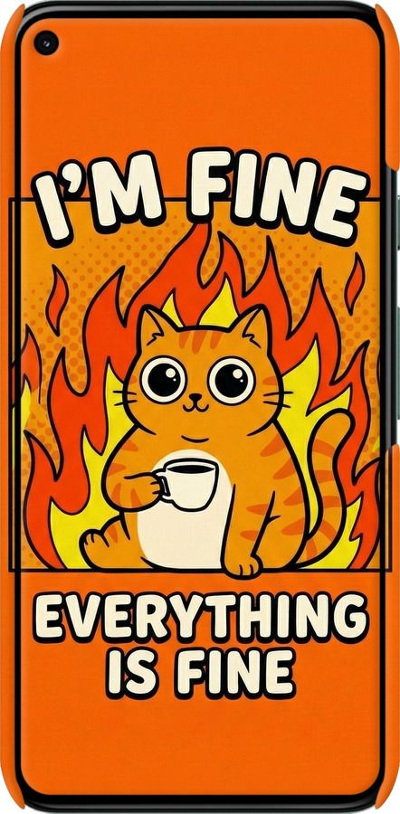 3D пластиковий матовий чехол Funny Cat для Google Pixel 5 - 6786m-2044 изображение 