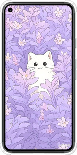 Силіконовий протиударний с посиленими кутами чехол Котик в цветах для Google Pixel 5 - 6390sp-2044 изображение 