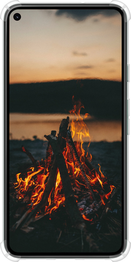 Силикон с усиленными углами чехол Огонь для Google Pixel 5 - 6021sp-2044 изображение 