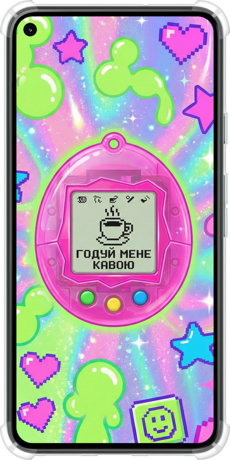 Силіконовий протиударний с посиленими кутами чехол Y2K Aesthetic Retro Pet: Годуй мене кавою для Google Pixel 5 - 6784sp-2044 изображение 