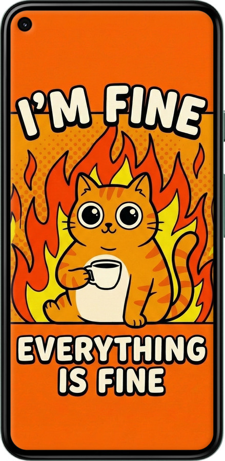 Силиконовый чехол Funny Cat для Google Pixel 5 - 6786u-2044 изображение 