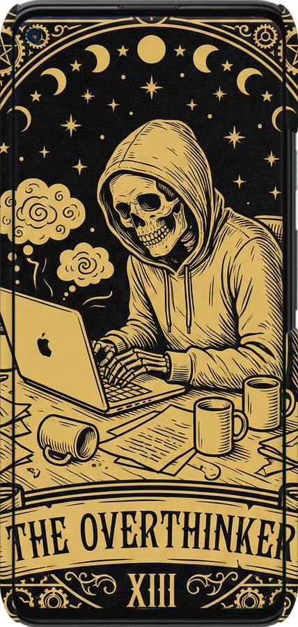 3D пластиковый матовый чехол The Overthinker для Google Pixel 5A - 6774m-2286 изображение 