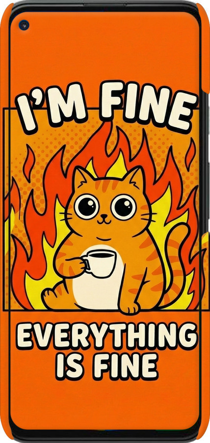 3D пластиковий матовий чехол Funny Cat для Google Pixel 5A - 6786m-2286 изображение 