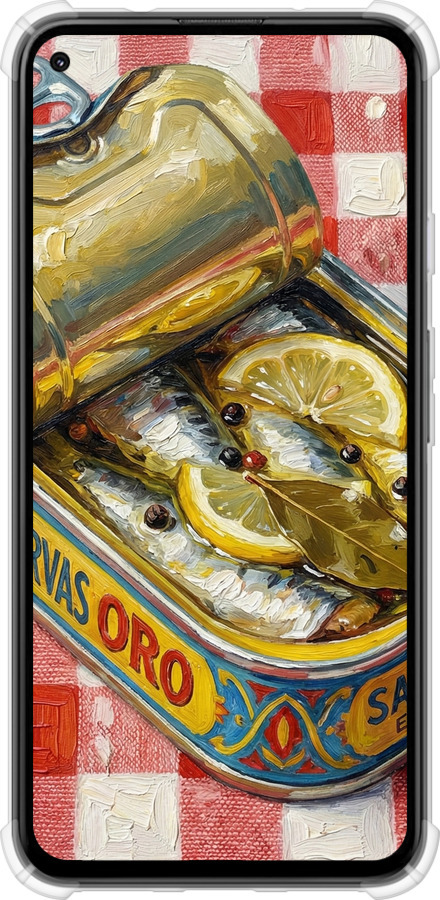 Силикон с усиленными углами чехол Vintage Sardine Tin Phone для Google Pixel 5A - 6772sp-2286 изображение 