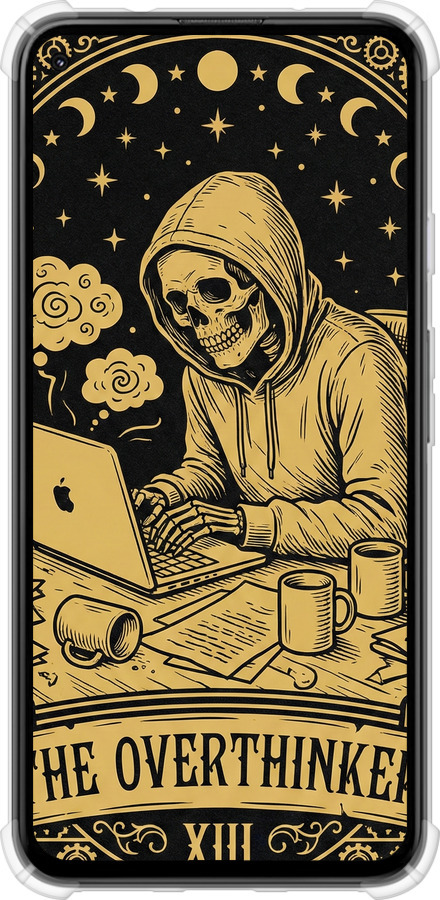 Силикон с усиленными углами чехол The Overthinker для Google Pixel 5A - 6774sp-2286 изображение 