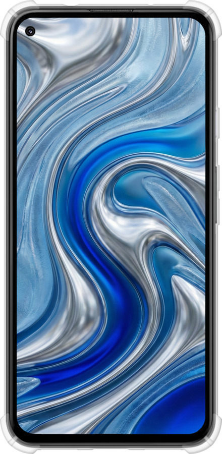 Силіконовий протиударний с посиленими кутами чехол Liquid Chrome для Google Pixel 5A - 6781sp-2286 изображение 