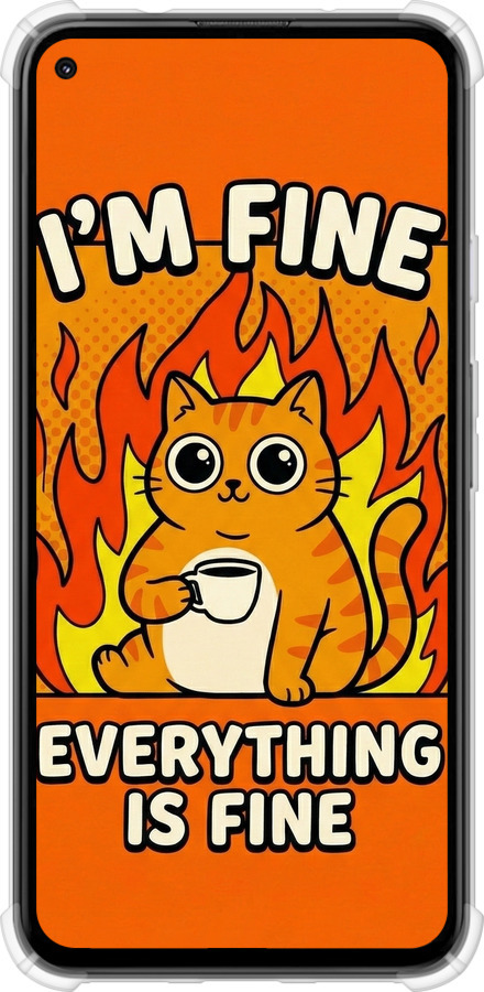 Силикон с усиленными углами чехол Funny Cat для Google Pixel 5A - 6786sp-2286 изображение 