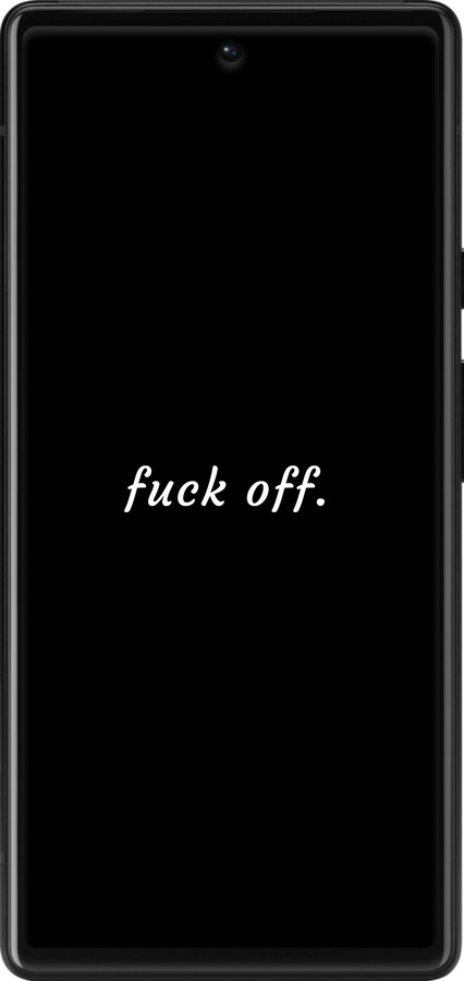 Силіконовий чехол Fuck off для Google Pixel 6 - 4731u-2364 изображение 