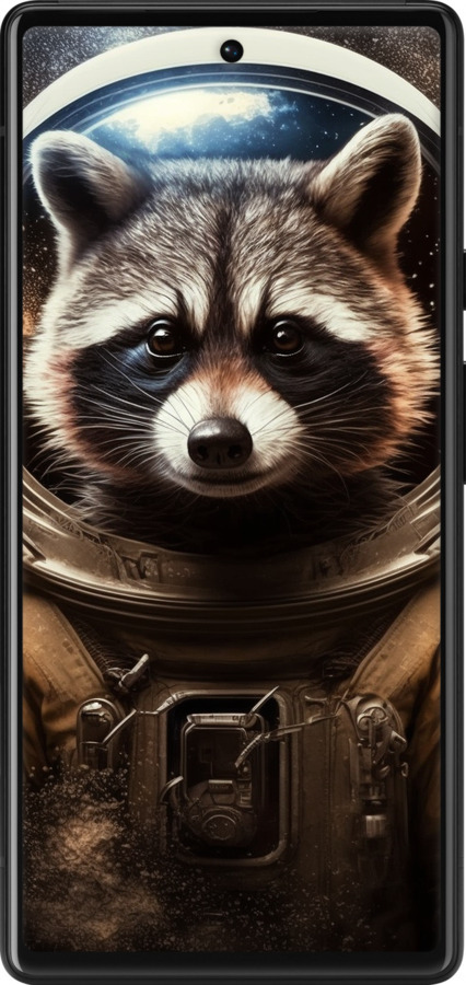 Силиконовый чехол Raccoon austronaut для Google Pixel 6 - 5581u-2364 изображение 