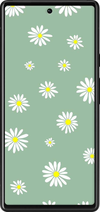 Силіконовий чехол Ромашки v4 для Google Pixel 6 - 5603u-2364 изображение 