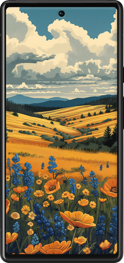 Силиконовый чехол Украинское поле для Google Pixel 6 - 6082u-2364 изображение 