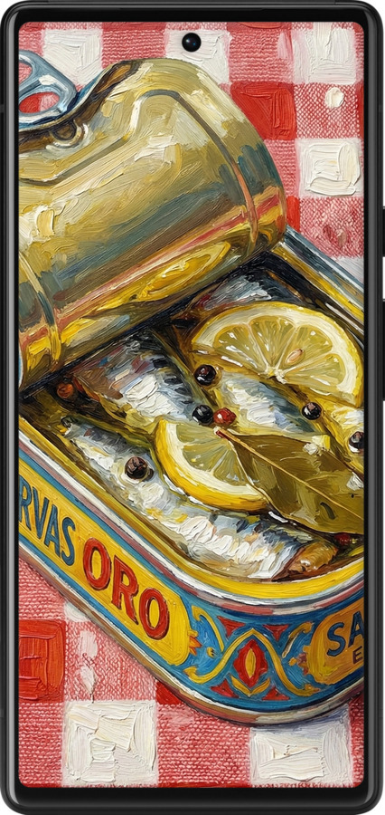 Силиконовый чехол Vintage Sardine Tin Phone для Google Pixel 6 - 6772u-2364 изображение 