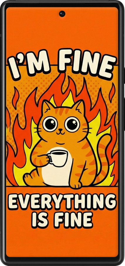 Силіконовий чехол Funny Cat для Google Pixel 6 - 6786u-2364 изображение 