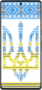 TPU чехол Герб - вышиванка желто-голубая для Google Pixel 7 Pro - 1197b-3031 изображение 