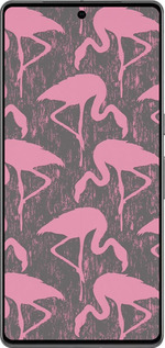 TPU чехол Vintage-Flamingos для Google Pixel 7 Pro - 4171b-3031 изображение 