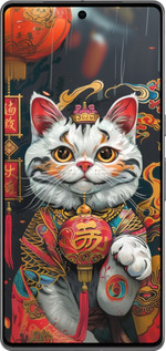 TPU чехол China Cat v2 для Google Pixel 7 Pro - 6135b-3031 изображение 
