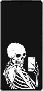 TPU чехол Скелет делает Selfie для Google Pixel 7 Pro - 6535b-3031 изображение 