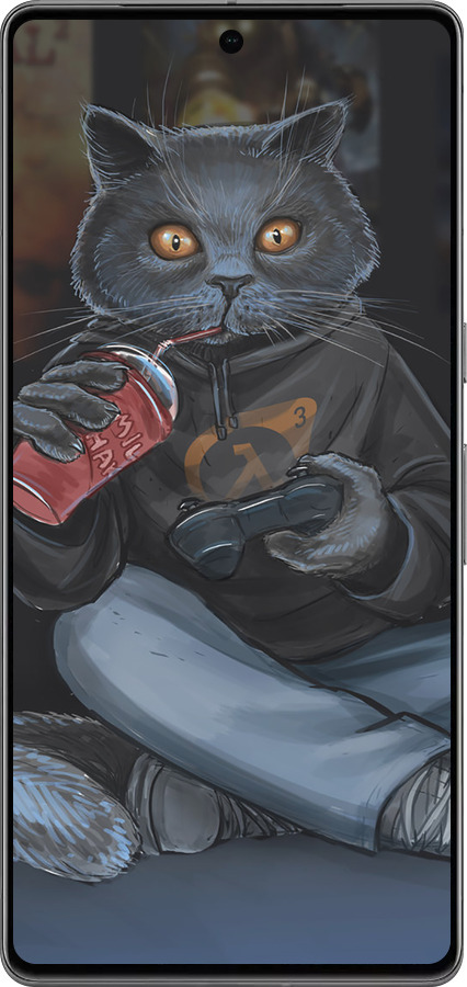 TPU чехол gamer cat для Google Pixel 7 Pro - 4140b-3031 изображение 