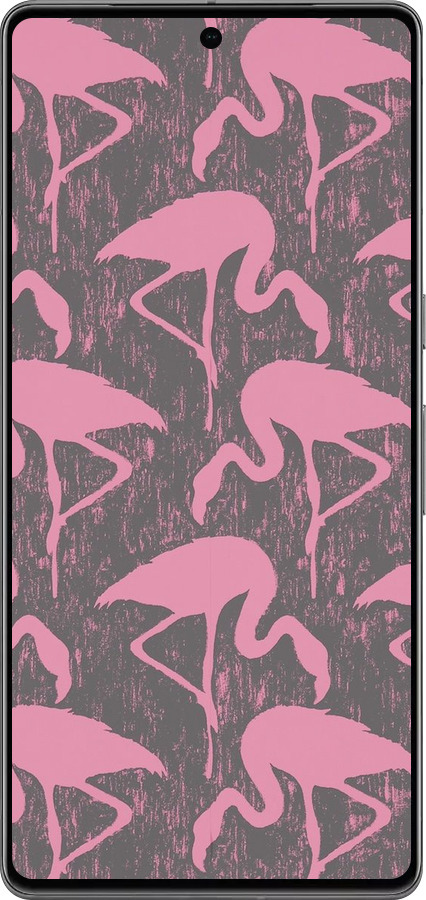 TPU чехол Vintage-Flamingos для Google Pixel 7 Pro - 4171b-3031 изображение 