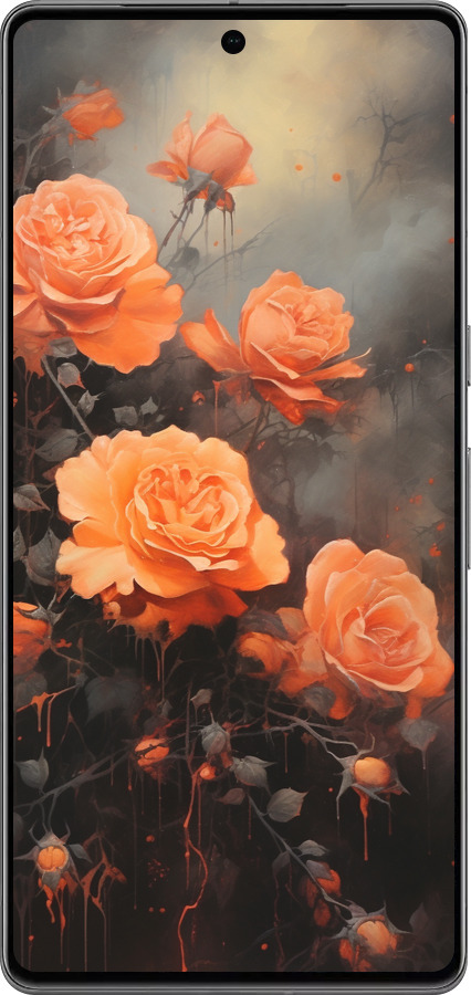 TPU чехол Оранжевые розы для Google Pixel 7 Pro - 5944b-3031 изображение 