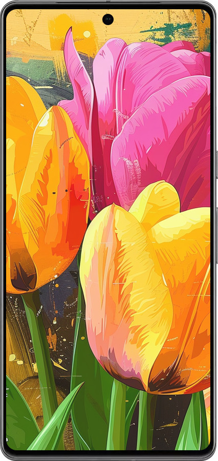 TPU чехол Намальовані тюльпани для Google Pixel 7 Pro - 5990b-3031 изображение 