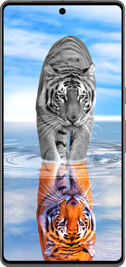 TPU чехол Тигр для Google Pixel 7 Pro - 6016b-3031 изображение 