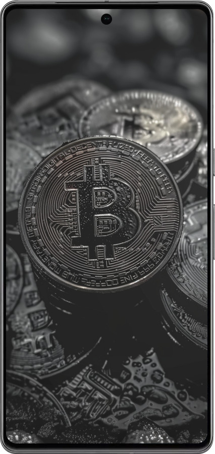 TPU чехол Black Bitcoin для Google Pixel 7 Pro - 6090b-3031 изображение 