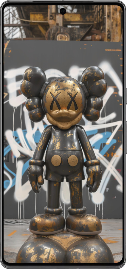 TPU чехол Bronze kaws v3 для Google Pixel 7 Pro - 6099b-3031 изображение 