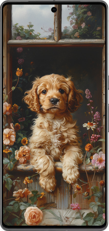 TPU чехол Щенок cocker spaniel для Google Pixel 7 Pro - 6136b-3031 изображение 