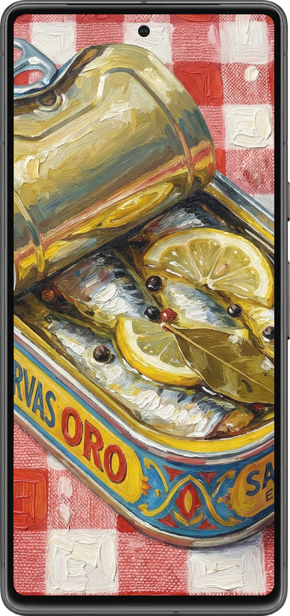 Силиконовый чехол Vintage Sardine Tin Phone для Google Pixel 7 - 6772u-2839 изображение 