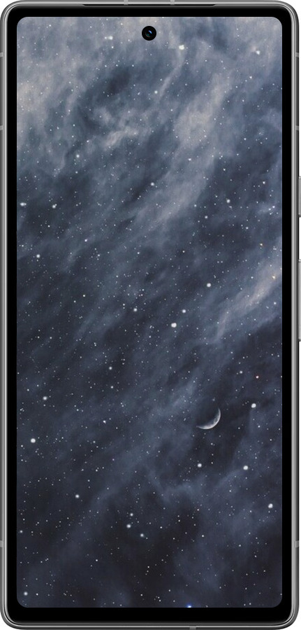 Силиконовый чехол Голубые облака, Голубая луна для Google Pixel 7a - 6398u-3048 изображение 