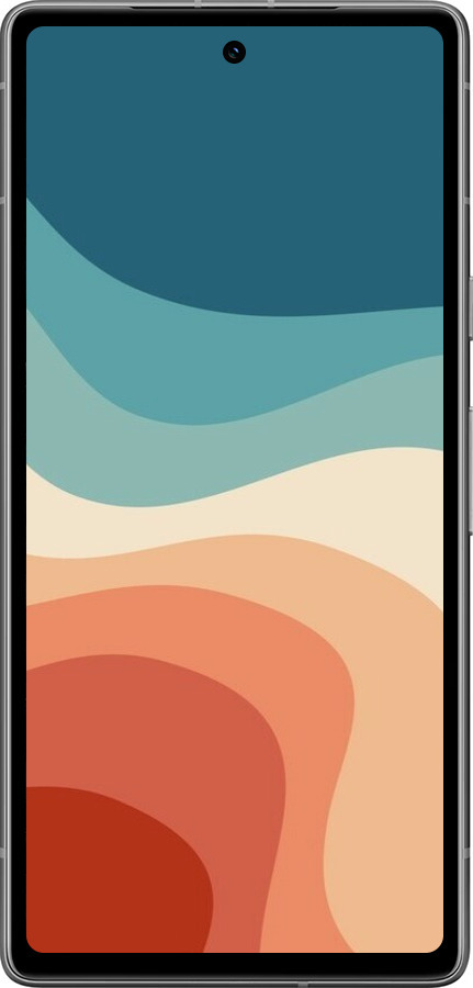 Силиконовый чехол В стиле ретро с волнами для Google Pixel 7a - 6531u-3048 изображение 