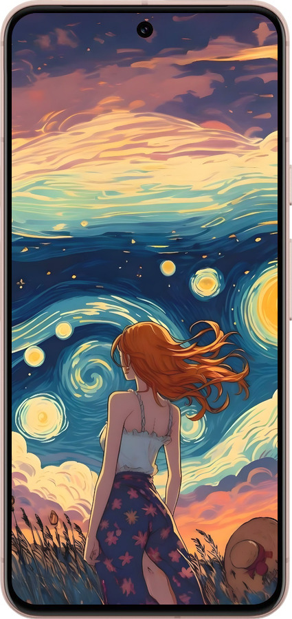 Силиконовый чехол Девушка Арт для Google Pixel 8 - 6325u-3060 изображение 