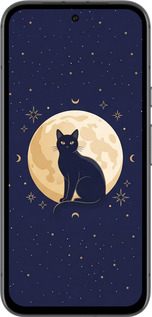 Силіконовий чехол Cute Cat Celestial/Witchy для Google Pixel 8A - 6787u-3406 изображение 