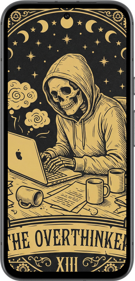 Силиконовый чехол The Overthinker для Google Pixel 8A - 6774u-3406 изображение 