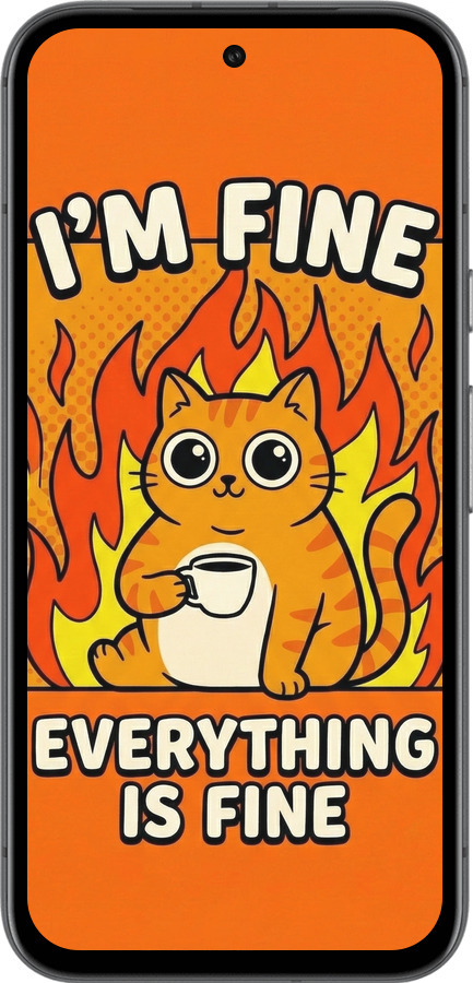 Силіконовий чехол Funny Cat для Google Pixel 8A - 6786u-3406 изображение 