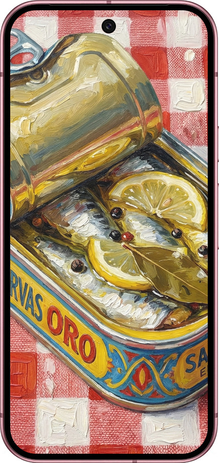 Силиконовый чехол Vintage Sardine Tin Phone для Google Pixel 9 5G - 6772u-3643 изображение 