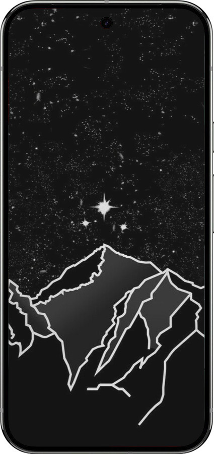 Силіконовий чехол Мінімалістичний гірський краєвид для Google Pixel 9 PRO XL - 6438u-3749 изображение 