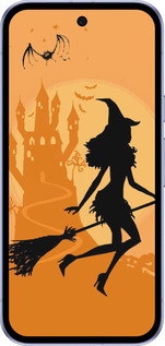 Силиконовый чехол Ведьма на метле для Google Pixel 9A - 1184u-3899 изображение 