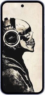 Силиконовый чехол Скелет-меломан v2 для Google Pixel 9A - 1200u-3899 изображение 