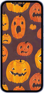 Силиконовый чехол Тыквы на Хеллоуин для Google Pixel 9A - 233u-3899 изображение 
