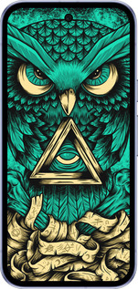 Силиконовый чехол Сова Арт-тату для Google Pixel 9A - 3971u-3899 изображение 