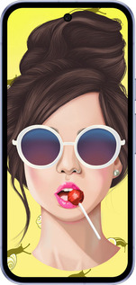 Силиконовый чехол Девушка с чупа-чупсом для Google Pixel 9A - 3979u-3899 изображение 