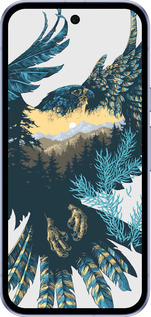 Силиконовый чехол Арт-орел на фоне природы для Google Pixel 9A - 3983u-3899 изображение 