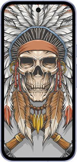 Силиконовый чехол Череп индейца для Google Pixel 9A - 4032u-3899 изображение 