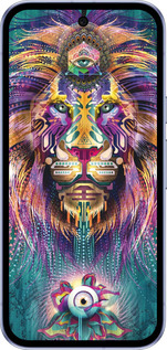 Силиконовый чехол Люминесцентный лев для Google Pixel 9A - 4037u-3899 изображение 